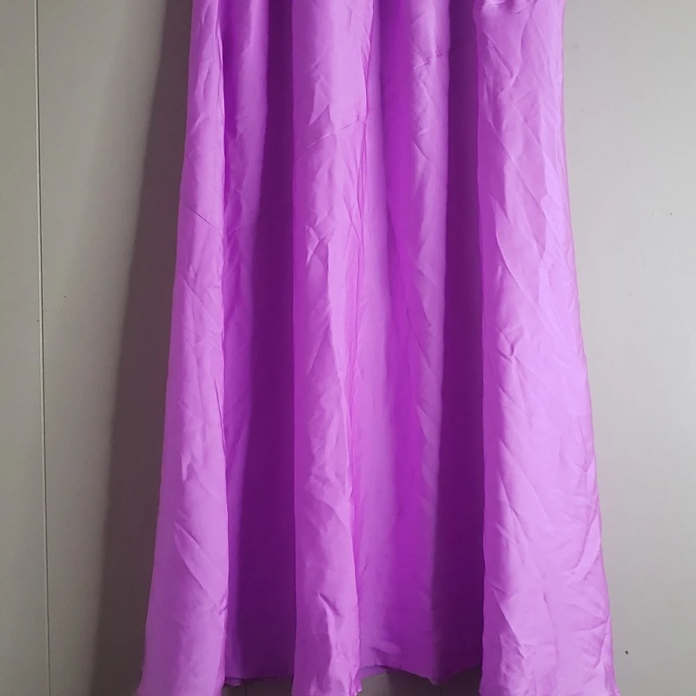 Women's Maxi A Line Slip Skirt A New Day Violet XS - Picture 5 of 7